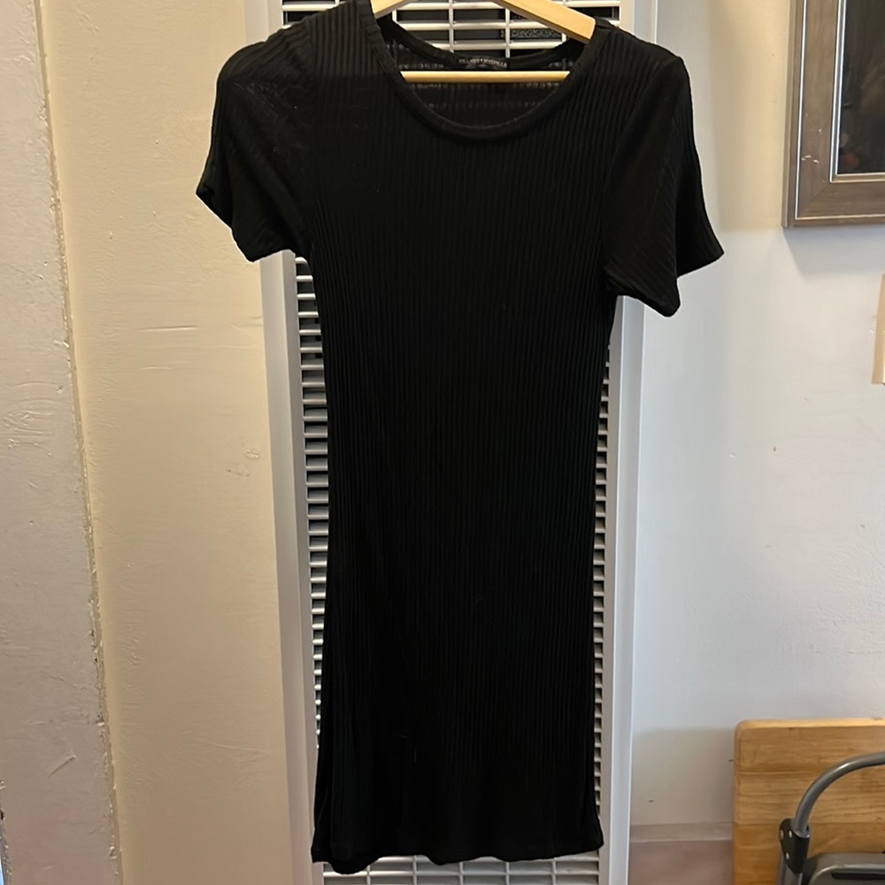 Black tshirt dress by Brandy Melville